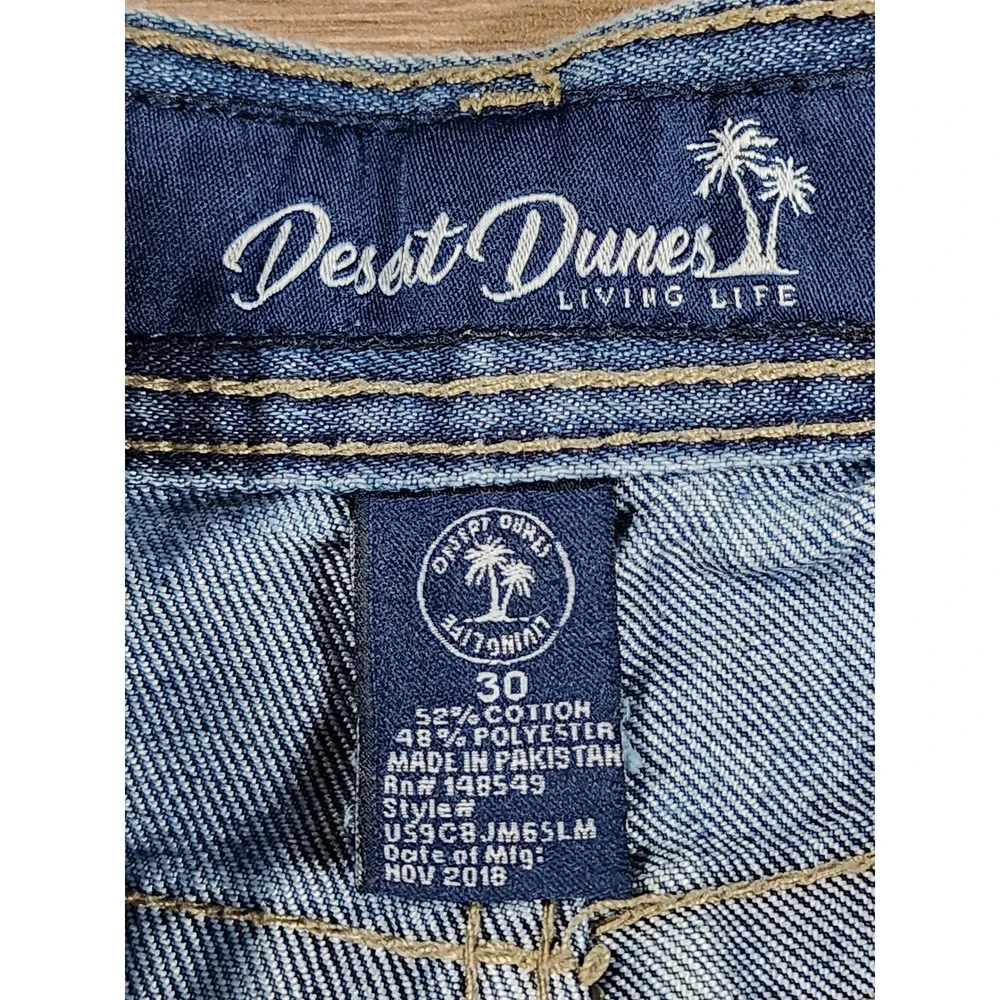 Desert Dunes Living Life Mens Denim Shorts Blue Wash Size 30 US9CBJM6SLM